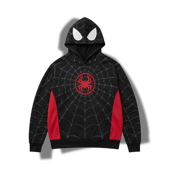 Hoddie Spider Clásico BlackRed