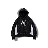 Hoddie Spider Clásico BlackWhite 1